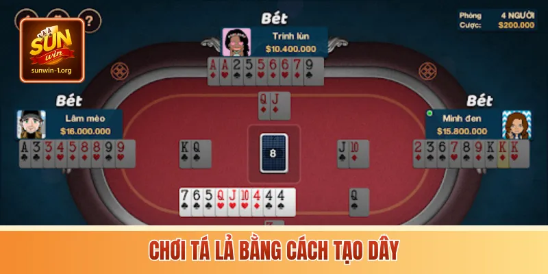 Chơi tá lả bằng cách tạo dây