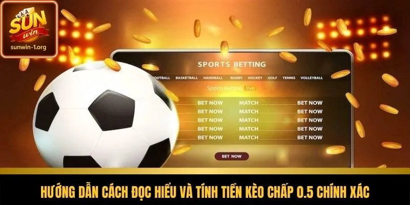 Hướng dẫn đọc kèo chấp 0.5 và kết quả một cách trực quan