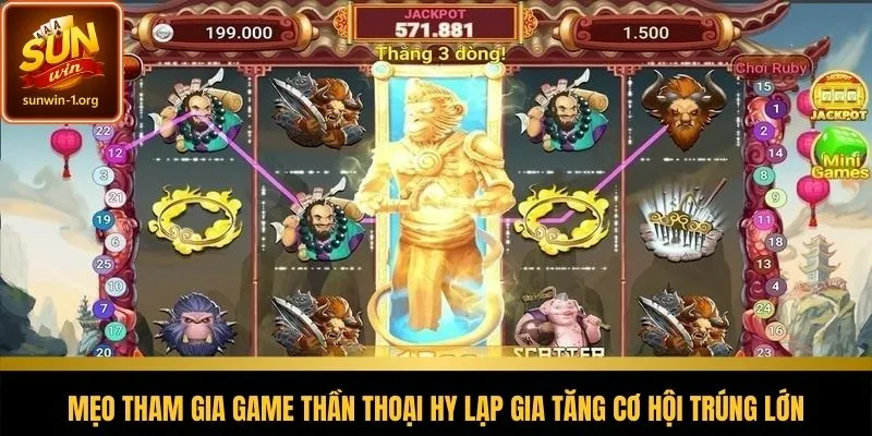 Chiến lược giúp tăng cơ hội nhận thưởng nổ hũ Đại Chiến Hy Lạp