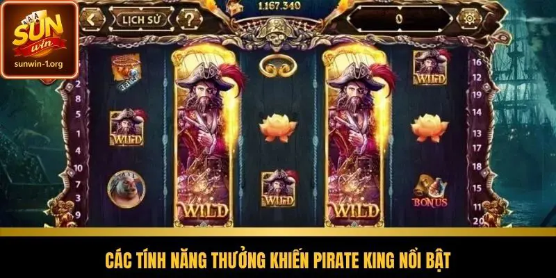 Các tính năng thưởng khiến pirate king nổi bật