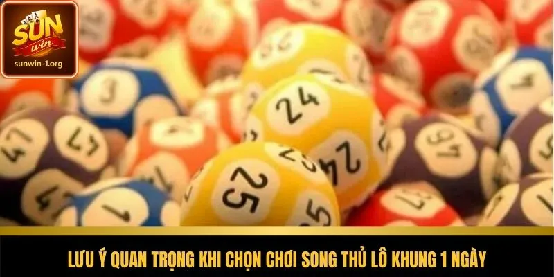 Lưu ý quan trọng khi chọn bạch thủ lô